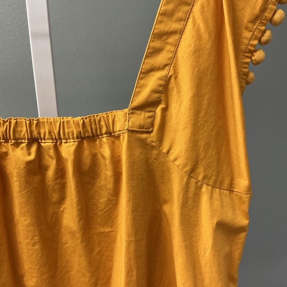 J. Crew Yellow Ruffled Cap Sleeve Blouse - Picture 6 of 6
